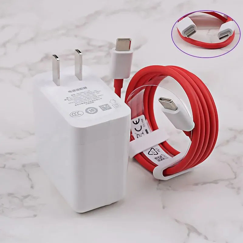 Original OnePlus Warp Charge 65W Fast Charger | Dash Charger Compatible with OnePlus, Oppo, Vivo, Realme Devices