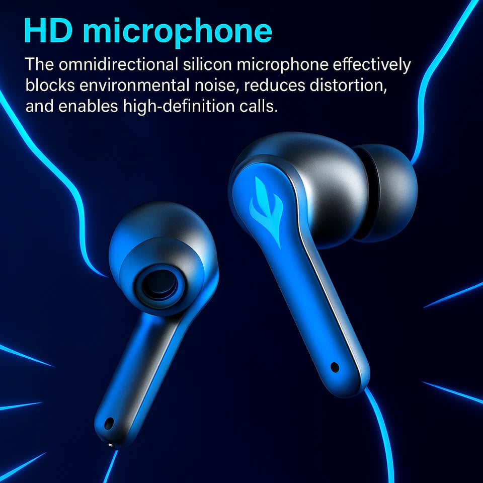 KW-01 Bluetooth Headset – Wireless Gaming Earbuds with Bluetooth 5.1 and Stereo Sound