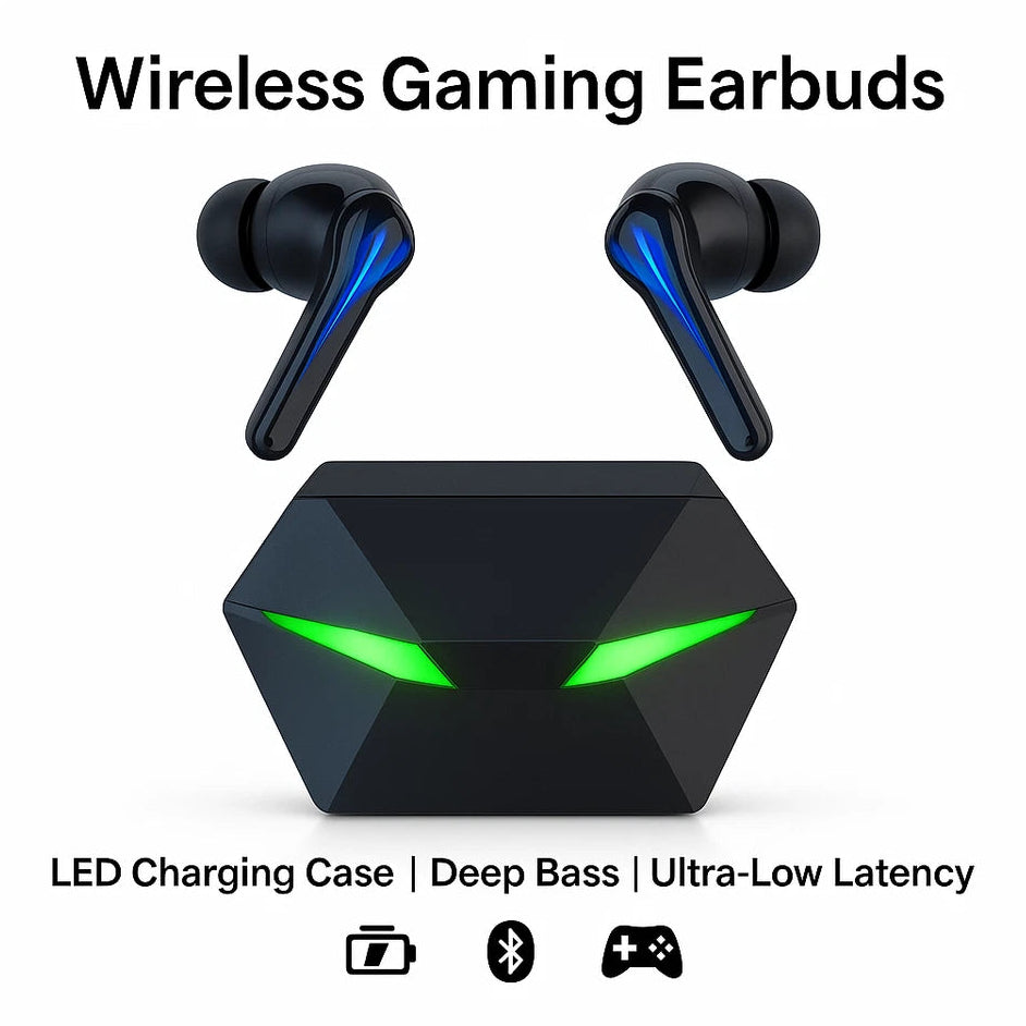 KW-01 Bluetooth Headset – Wireless Gaming Earbuds with Bluetooth 5.1 and Stereo Sound