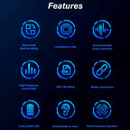 KW-01 Bluetooth Headset – Wireless Gaming Earbuds with Bluetooth 5.1 and Stereo Sound