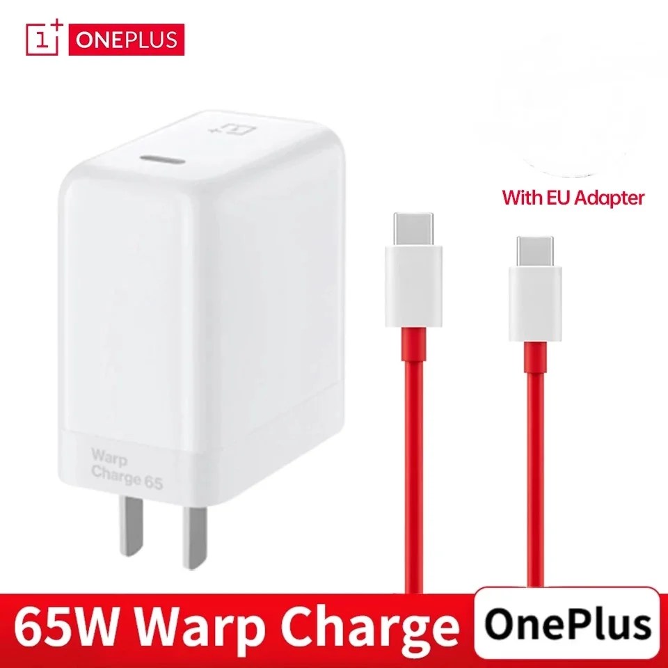 Original OnePlus Warp Charge 65W Fast Charger | Dash Charger Compatible with OnePlus, Oppo, Vivo, Realme Devices